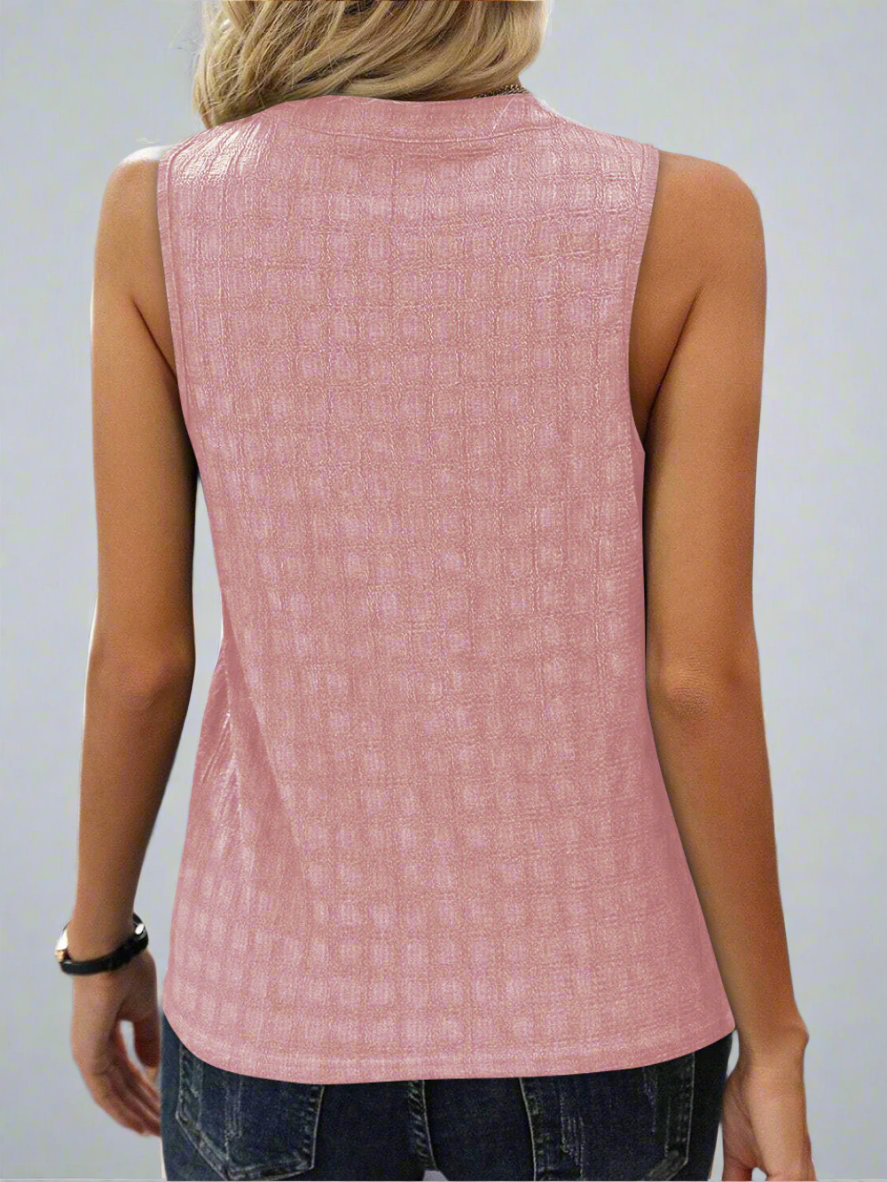 Ava Haut Femme – Lightweight Sleeveless Top in Stretch Fabric with Elegant & Versatile Cut
