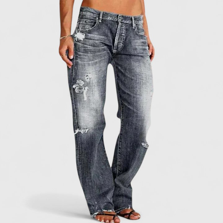 Denim Relaxed Fit Chic Denim Jeans – Breathable Fabric & Lightweight Feel
