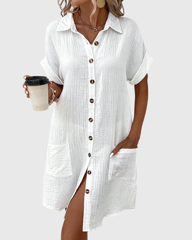 Relaxed Fit Dress – Breathable Fabric & Flattering Silhouette