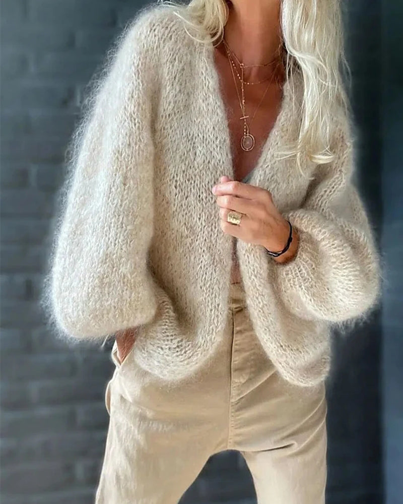 Anna Gilet Femme – Soft & Comfortable Cardigan with Timeless Design for Winter