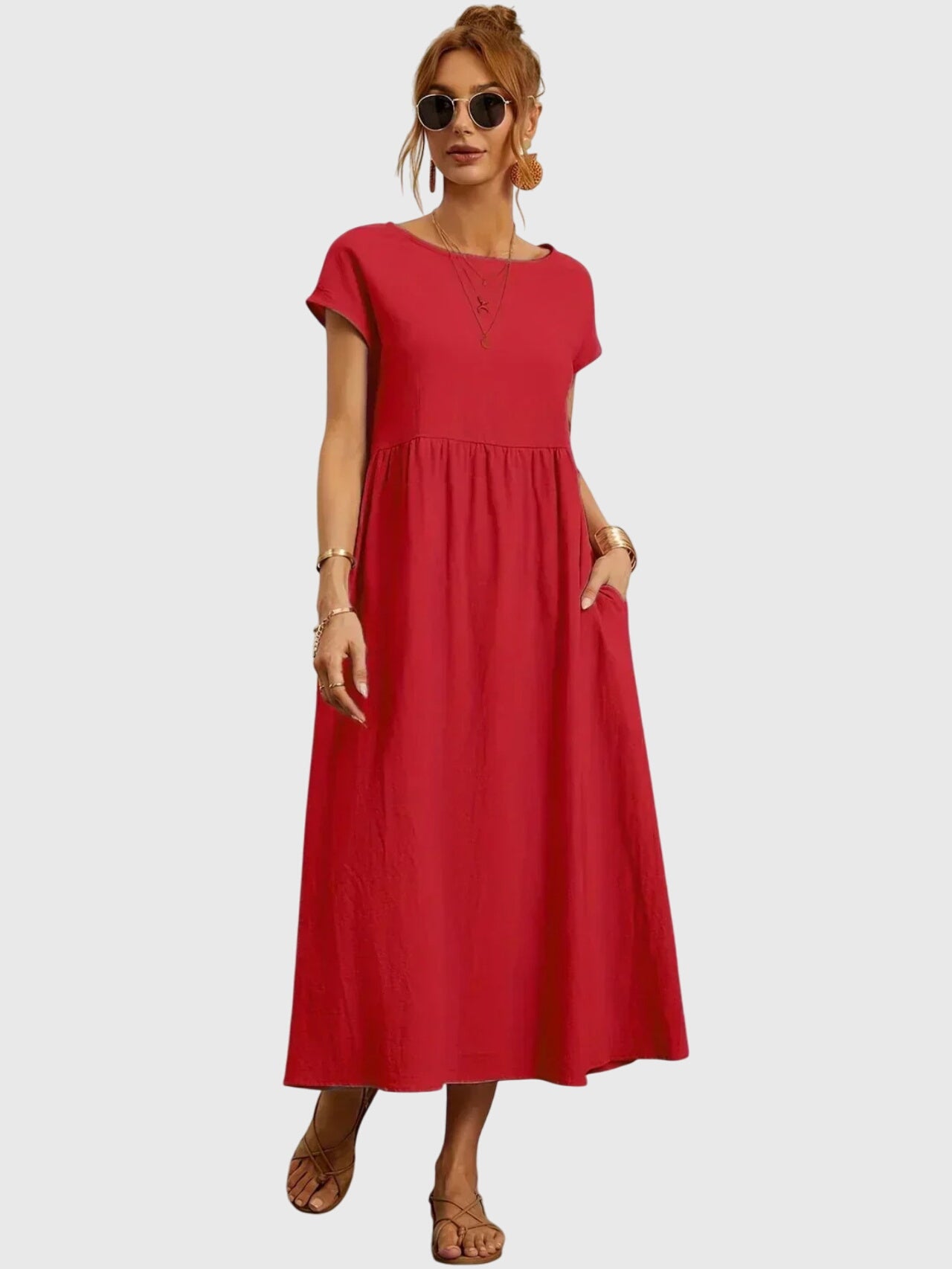 Relaxed Fit Dress – Breathable Fabric & Flattering Silhouette