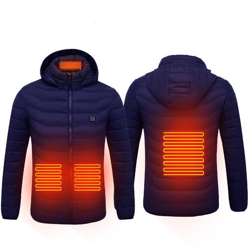 Axel Men's Winter Heated Jacket – Waterproof Softshell with Hood & Built-in Heating