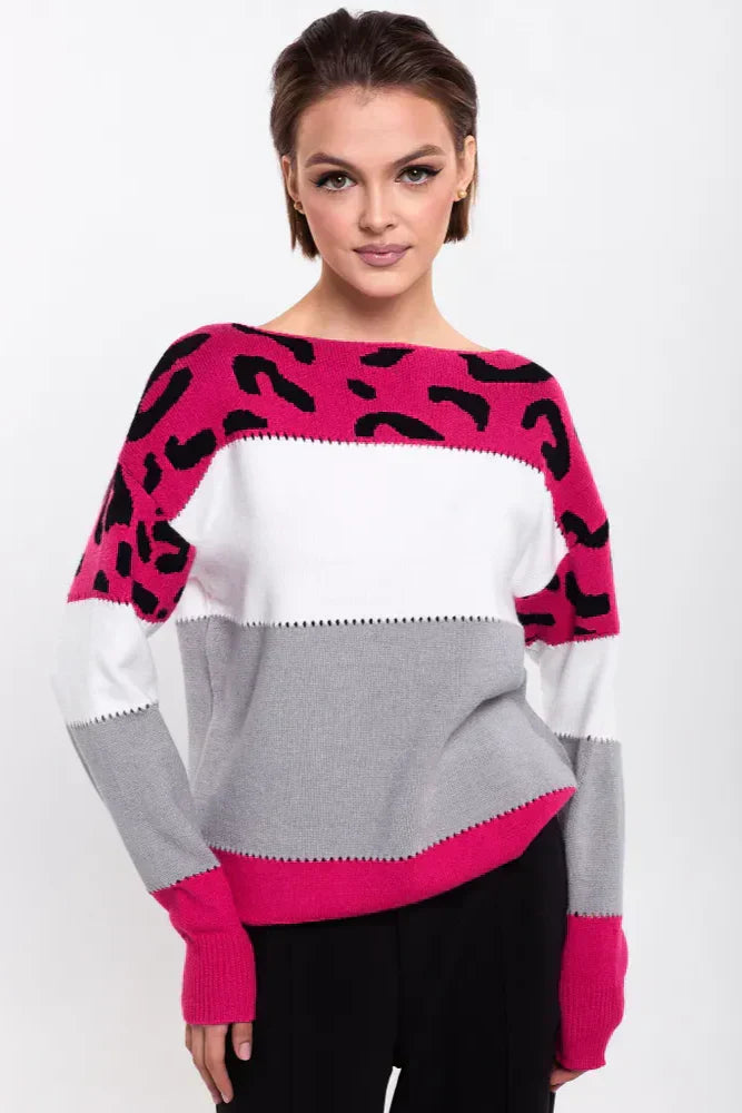 Alianna Pull Woman – Chic Soft & Comfortable Leopard Fleece for Casual Style