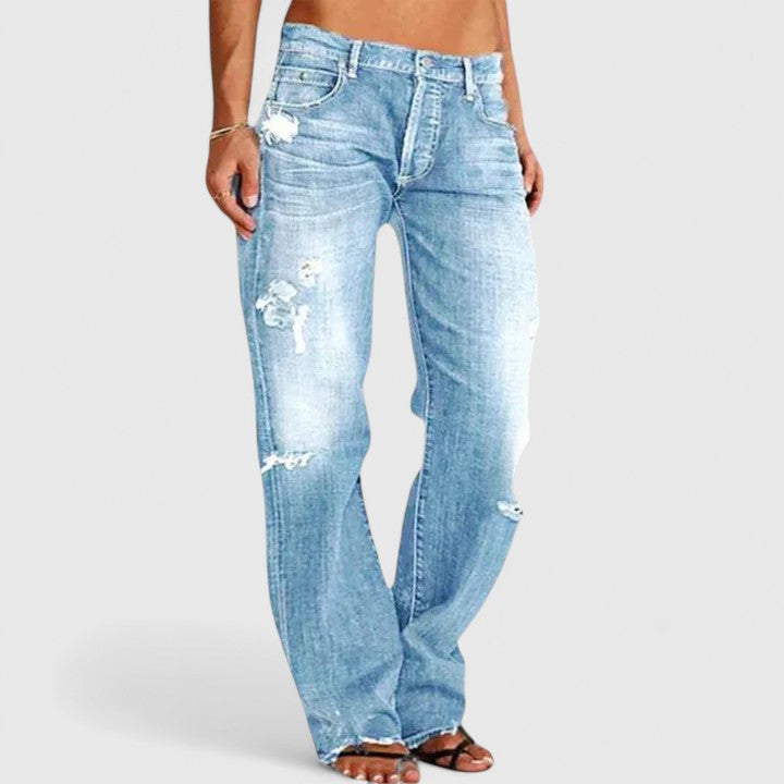 Denim Relaxed Fit Chic Denim Jeans – Breathable Fabric & Lightweight Feel