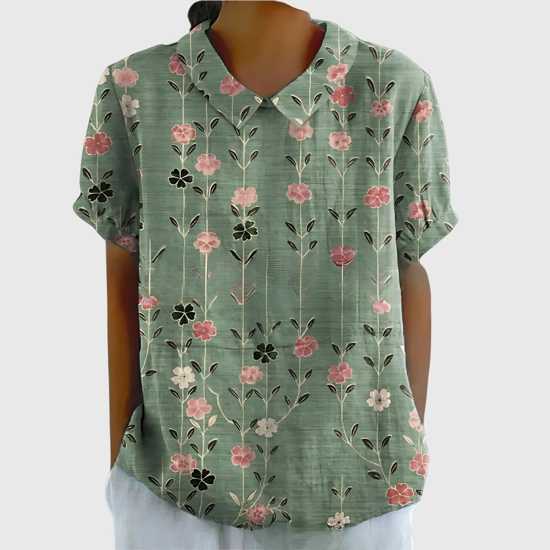 Floral Relaxed Fit Women's Top – Breathable Fabric & Lightweight Feel