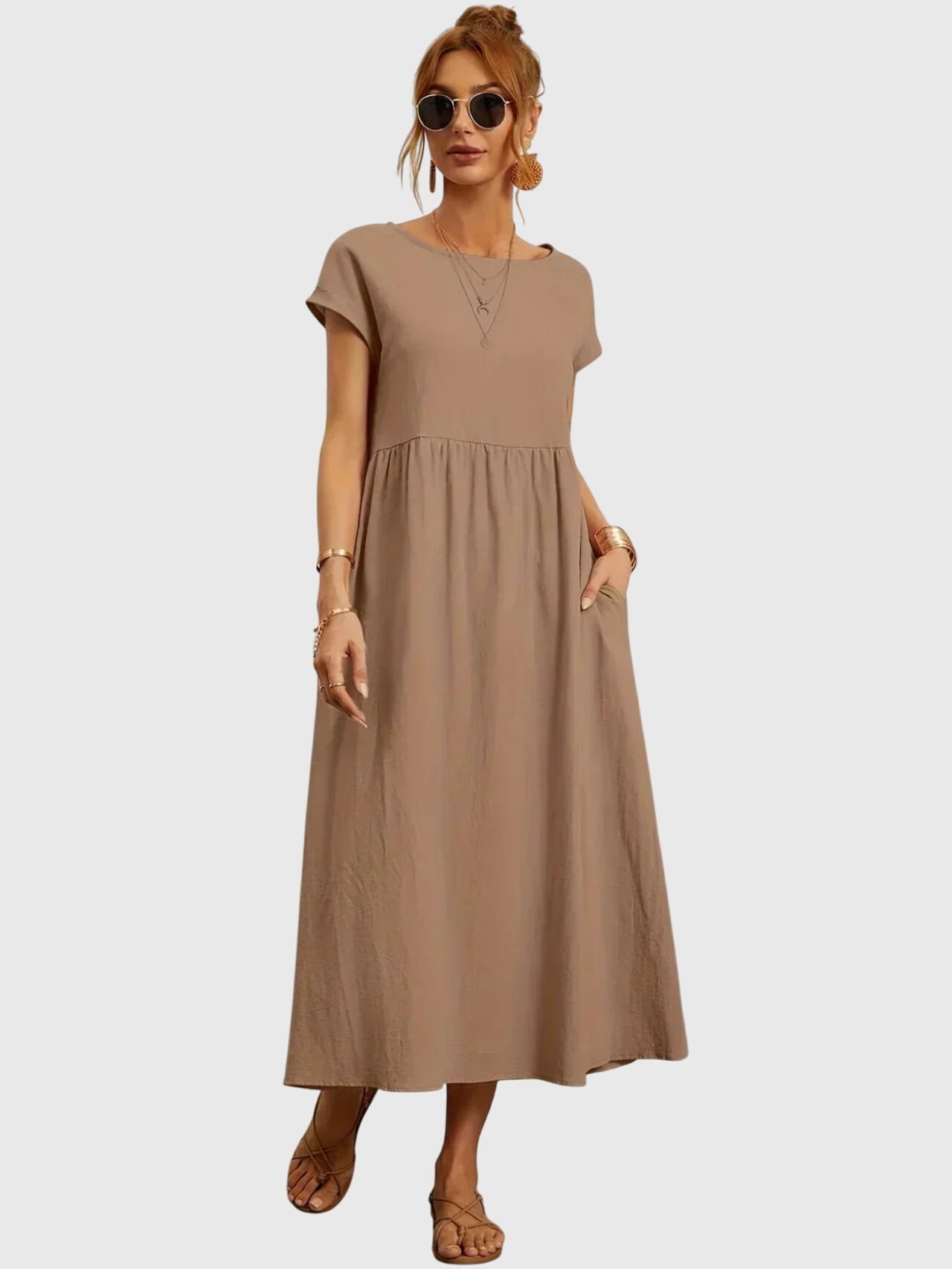 Relaxed Fit Dress – Breathable Fabric & Flattering Silhouette