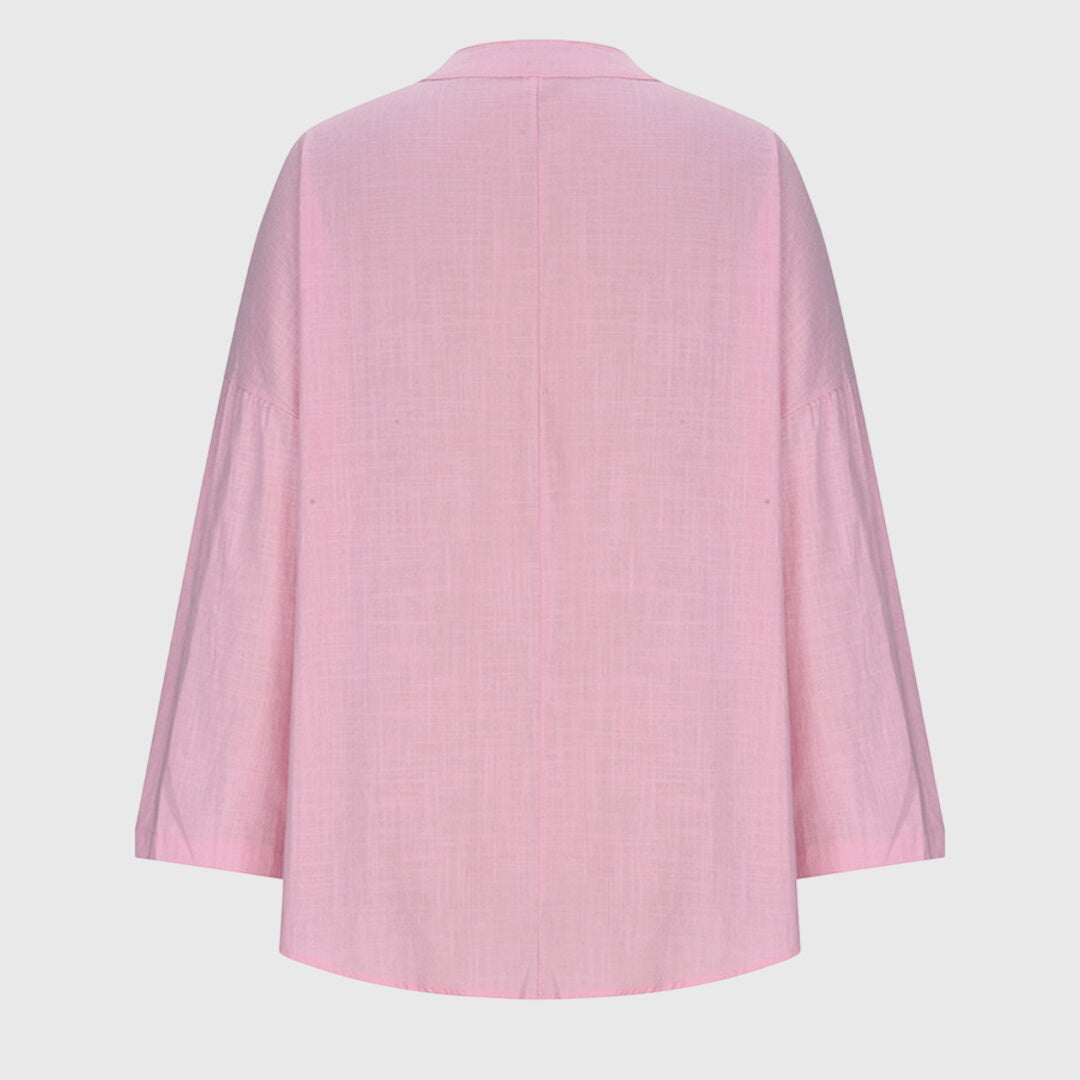 Long Sleeve Relaxed Fit Flowy Elegant Beach Shirt – Breathable Fabric & Flattering Silhouette