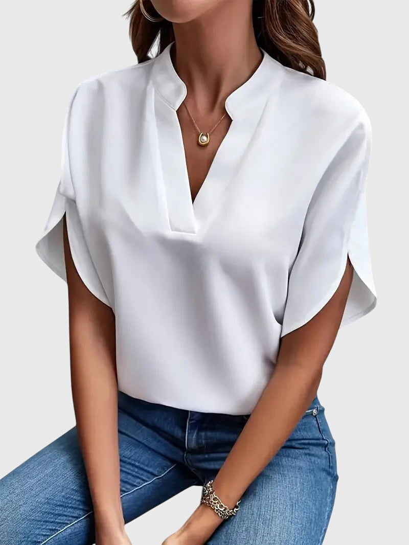 V-Neck Relaxed Fit Knit Cardigan – Soft Touch Fabric