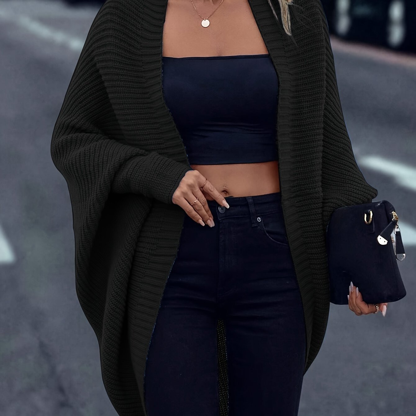 Madison Cardigan Knitted Oversize for Women – Soft Winter Layer with Relaxed Fit and Front Opening