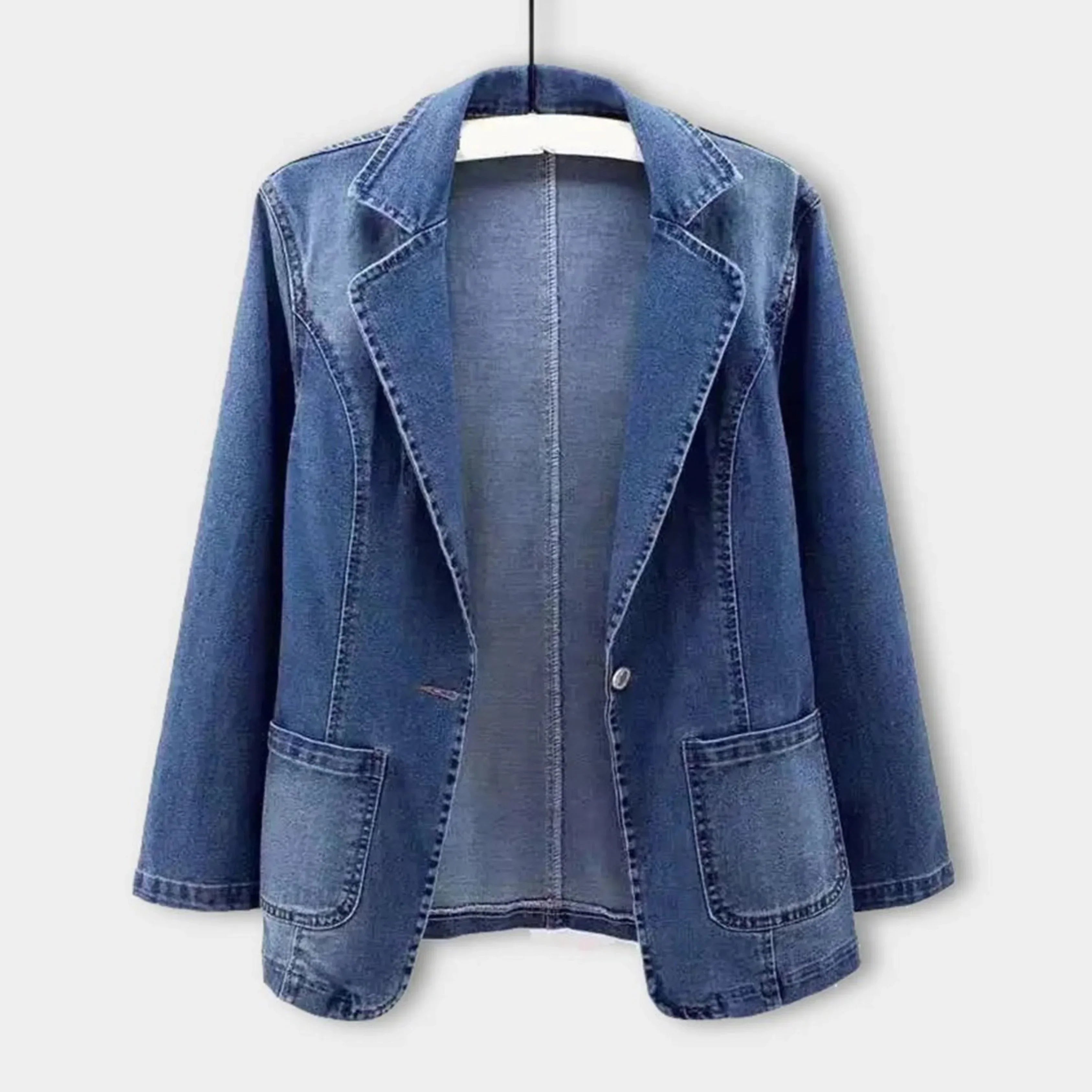 Magdalena Women's Blazer – Modern Elegant & Versatile Denim Blazer for All Occasions