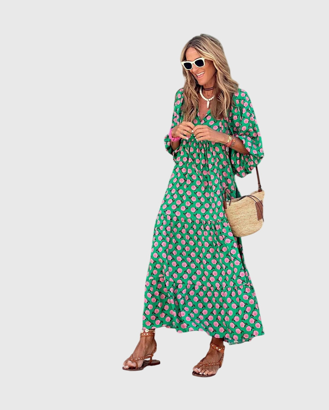 Boho Maxi Dress – Breathable Fabric & Lightweight Feel