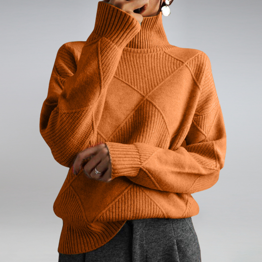 Luciana Pull Woman – Elegant Turtleneck in Soft Cashmere & Timeless Chic