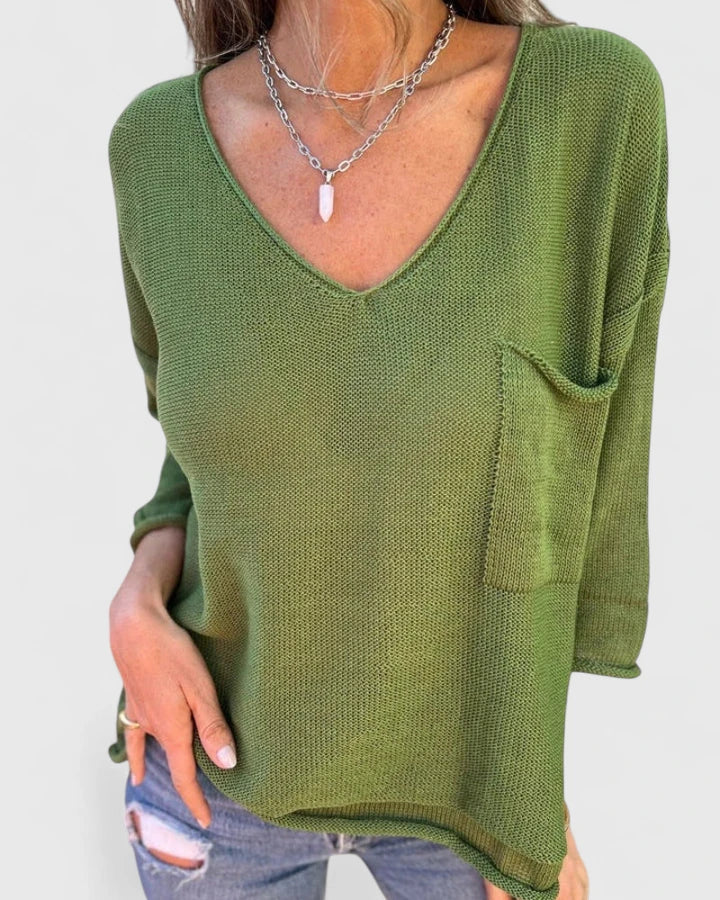V-Neck Women's Top – Lightweight Feel & Flattering Silhouette