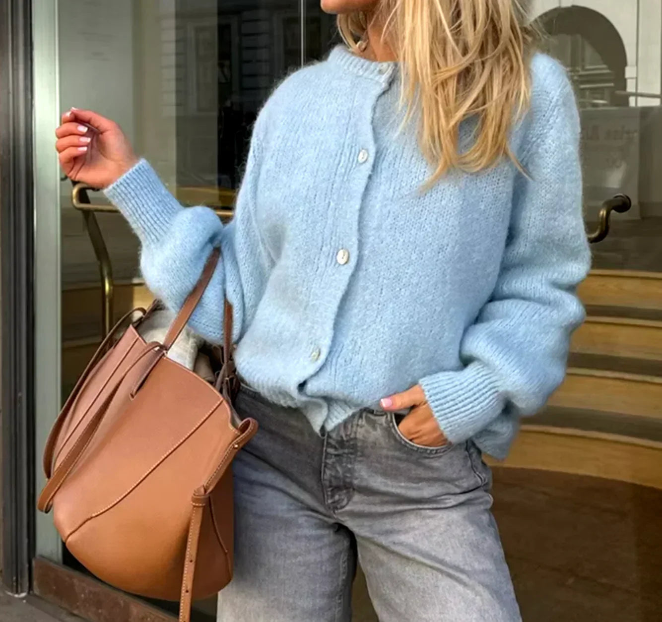 Addilyn Cardigan Femme – Soft & Elegant Sweater in Comfortable Knit for Winter