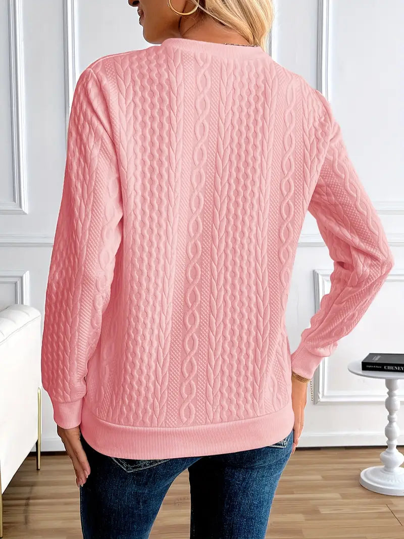 Margaux Sweat Woman Winter – Comfortable Knitted Zip-up Sweater with Elegant Design