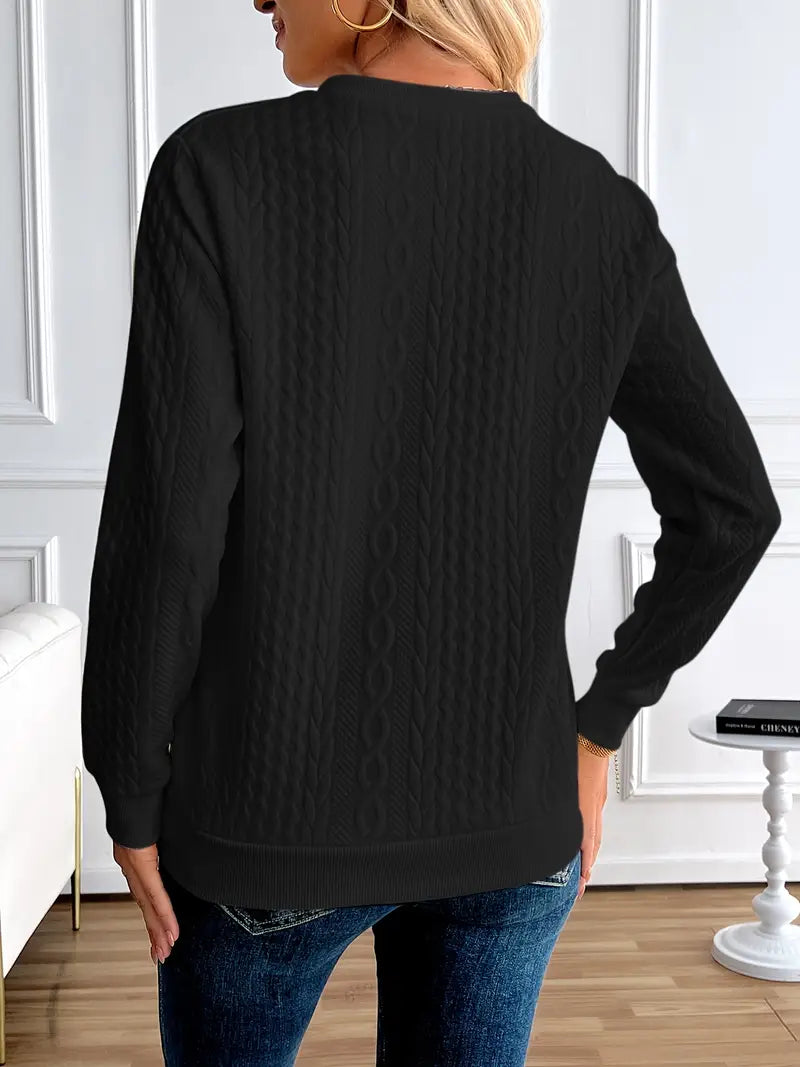 Margaux Sweat Woman Winter – Comfortable Knitted Zip-up Sweater with Elegant Design