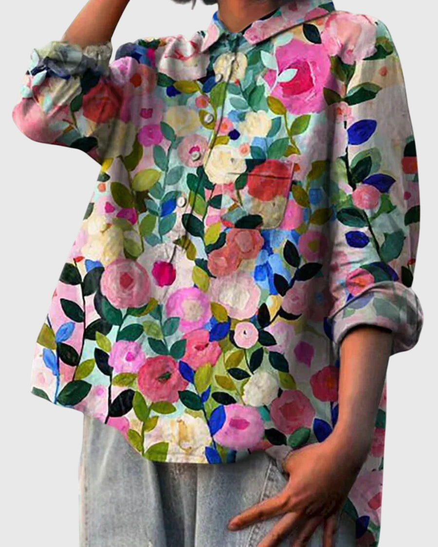 Floral Button Front Maxi Dress – Flattering Silhouette & All-Day Comfort