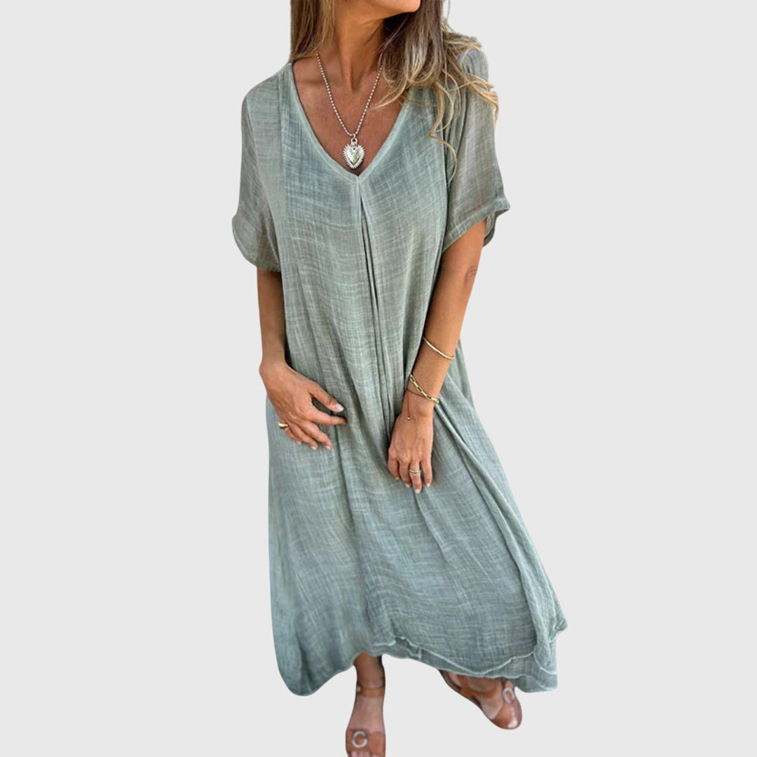 V-Neck Dress – Lightweight Feel & Flattering Silhouette