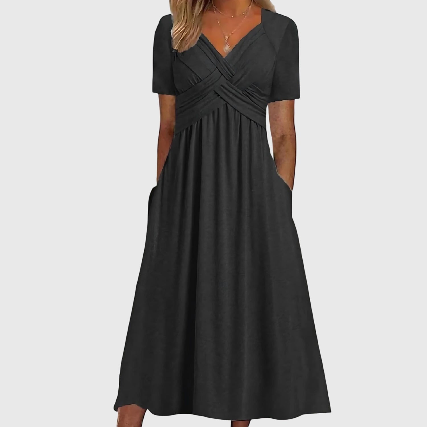 A-Line Midi Dress – Flattering Silhouette & Soft Touch Fabric