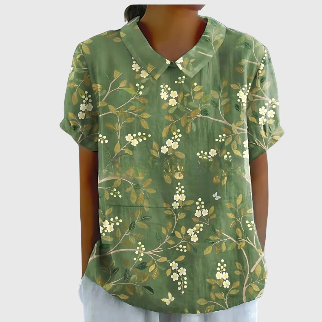 Floral Relaxed Fit Women's Top – Breathable Fabric & Lightweight Feel