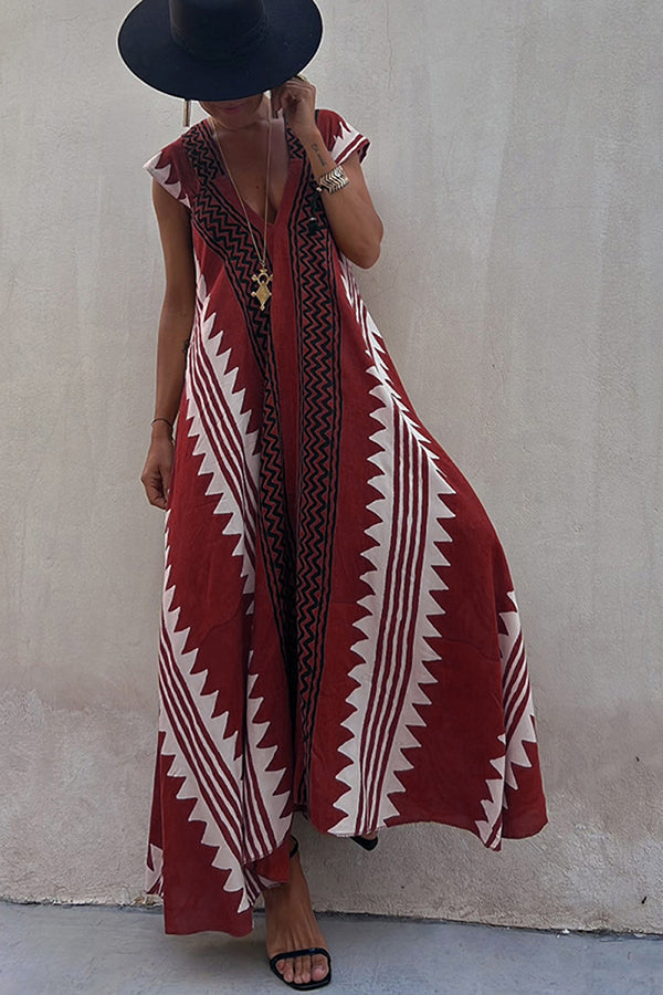 Ethnic Flowy Maxi Dress for Women