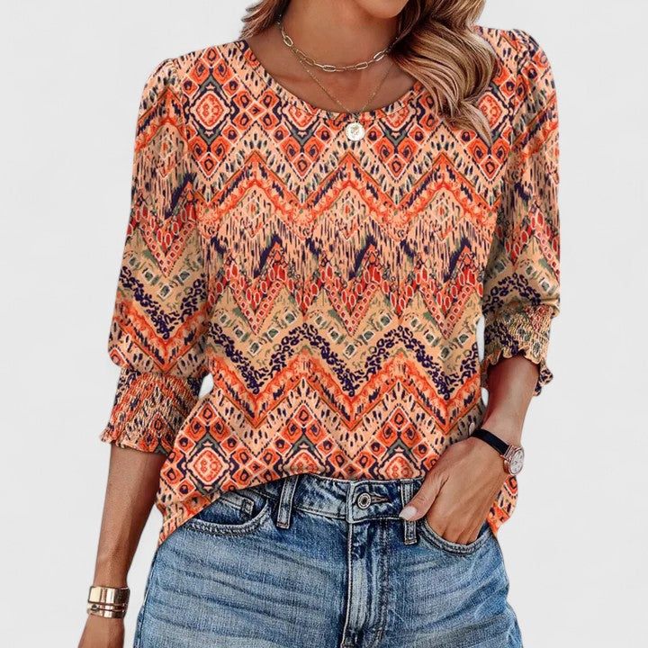 Relaxed Fit Women's Top – Breathable Fabric & Lightweight Feel