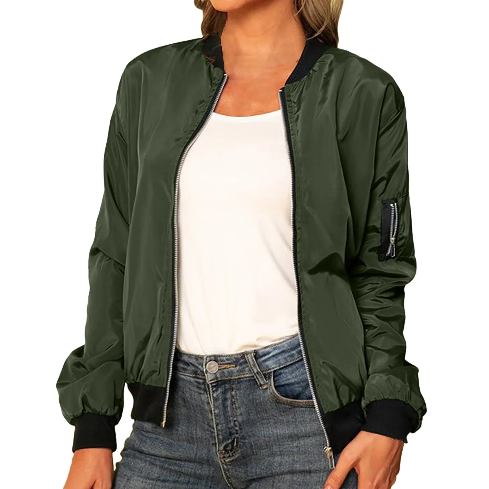 Ailany Blouson Bomber Woman – Light Jacket with Zipper & Modern Style
