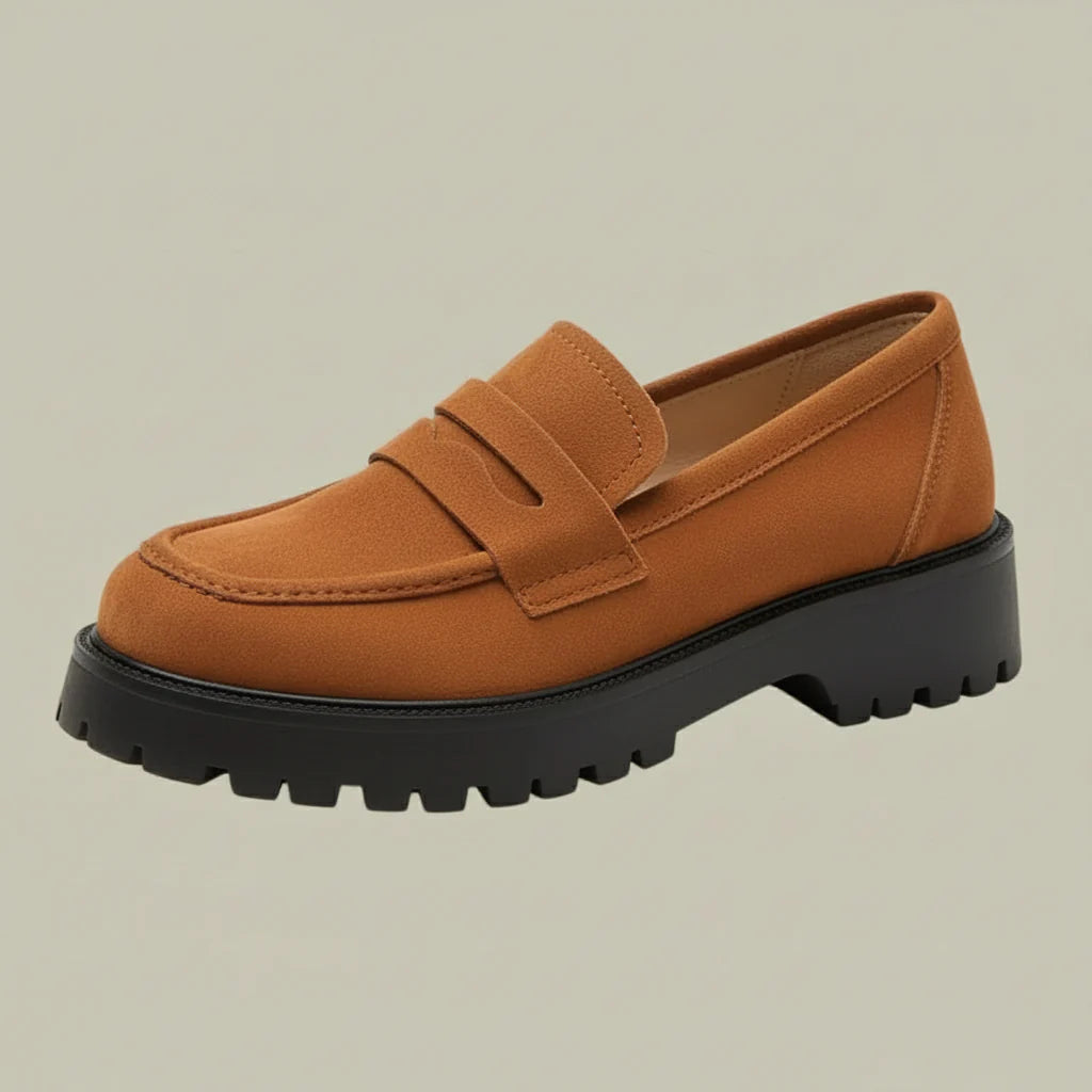 Women’s Classic Chunky Loafers – Slip-On Comfort for Daily Elegance