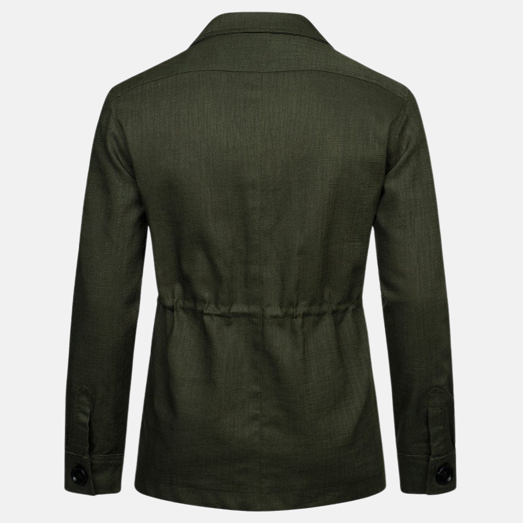 Vince Elegant Men's Jacket – Classic Style with Multiple Pockets & Button Closure