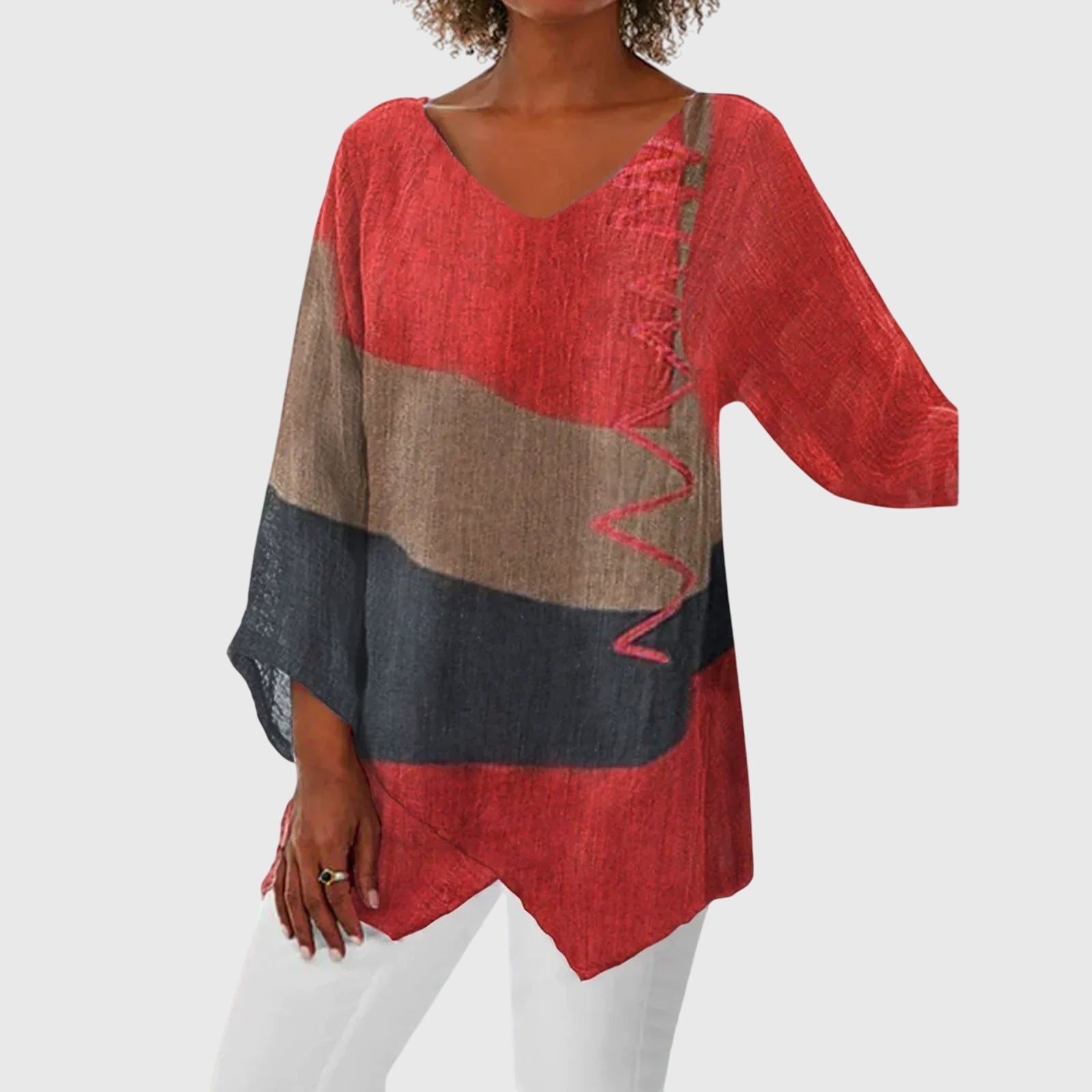 V-Neck Women's Top – Flattering Silhouette & Flowing Movement