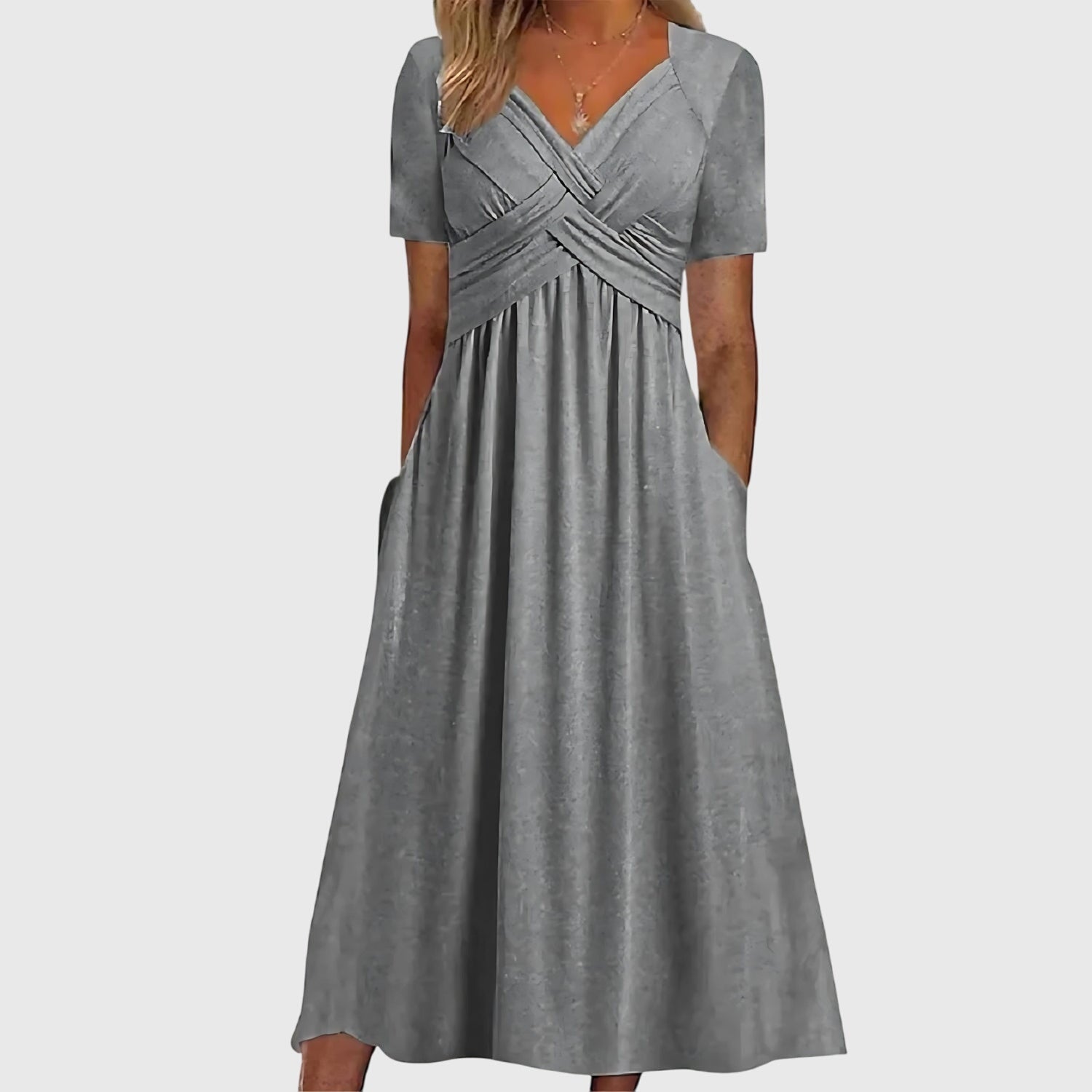 A-Line Midi Dress – Flattering Silhouette & Soft Touch Fabric