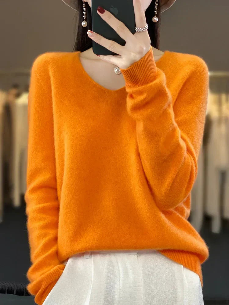 Lily Pull Woman – Elegant Knit in Soft & Comfortable Blend with Long Sleeves