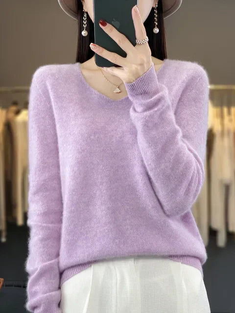 Lily Pull Woman – Elegant Knit in Soft & Comfortable Blend with Long Sleeves