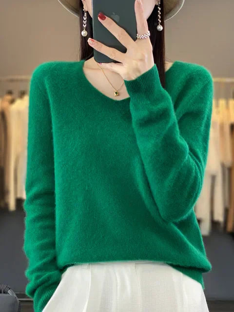 Lily Pull Woman – Elegant Knit in Soft & Comfortable Blend with Long Sleeves