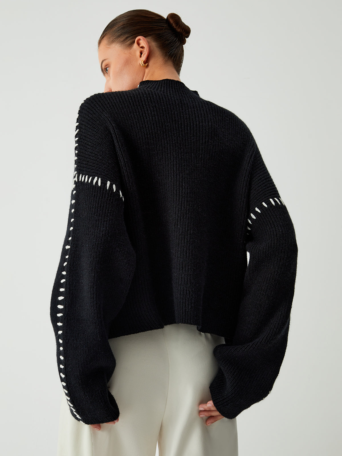 Kayla Pull Woman – Oversize Sweater with High Neck in Soft Chic & Comfortable Knit