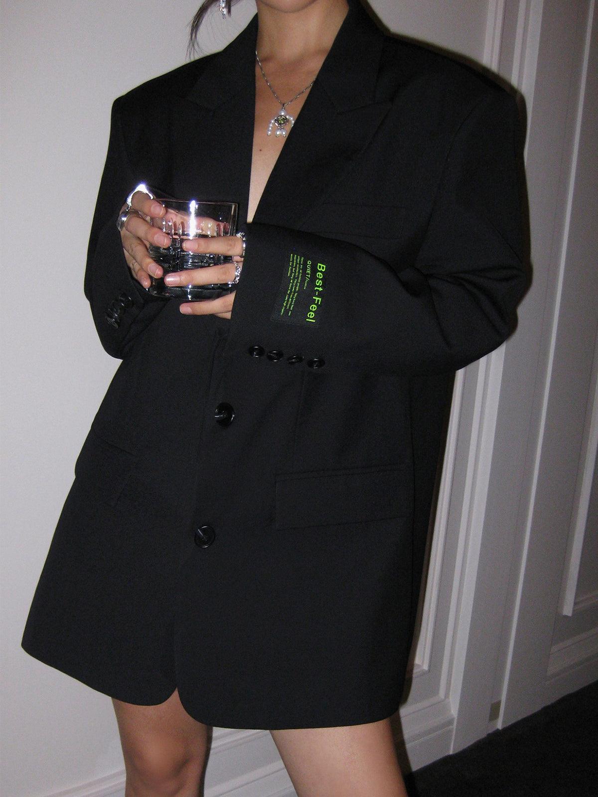 Lorène Women's Blazer – Oversize Blazer with Classic Lapels & Timeless Elegant Cut