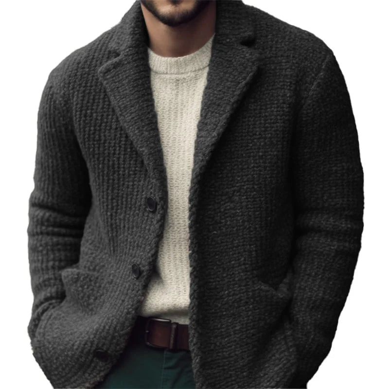 Derek Cardigan Homme – Soft Knit, Regular Fit & Elegant Button Closure