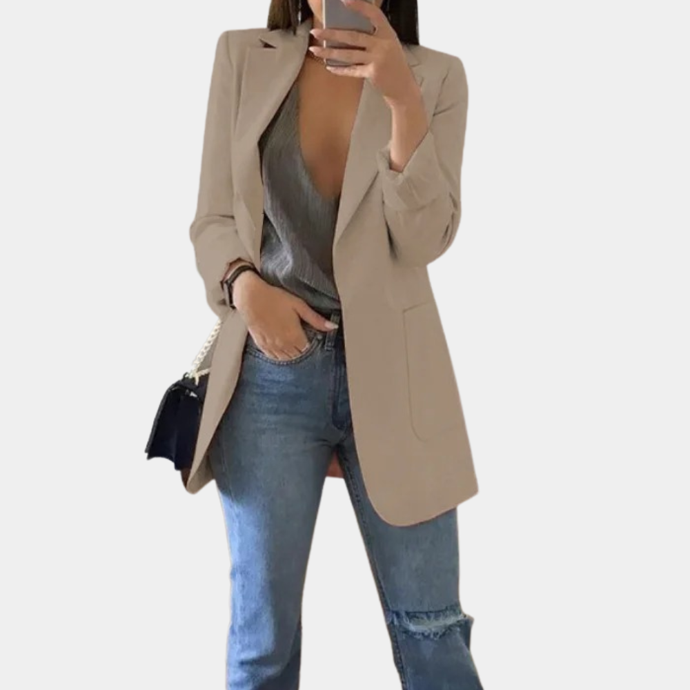Bella Blazer Femme – Elegant Long Sleeve Blazer with Chic and Modern Cut