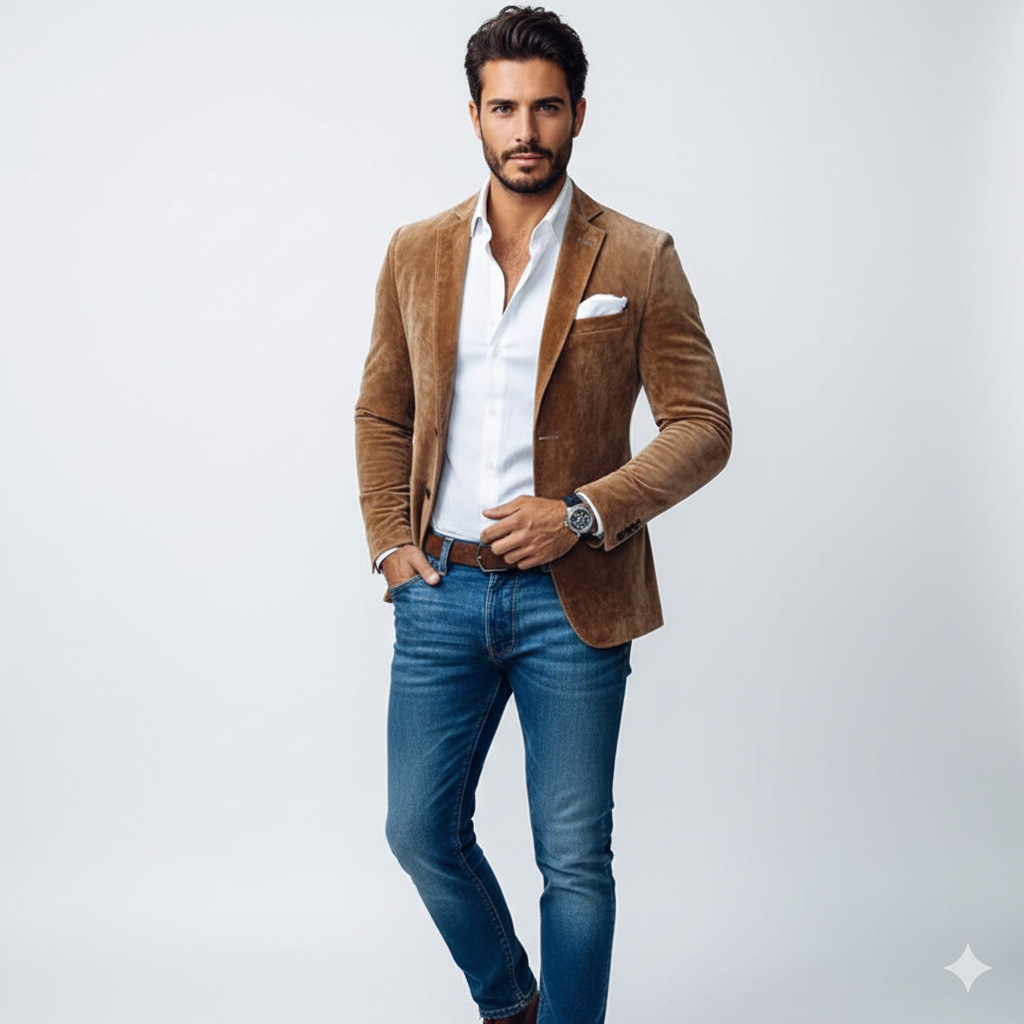 Blake Men's Slim Fit Blazer – Elegant Casual Jacket Modern Versatile Cut