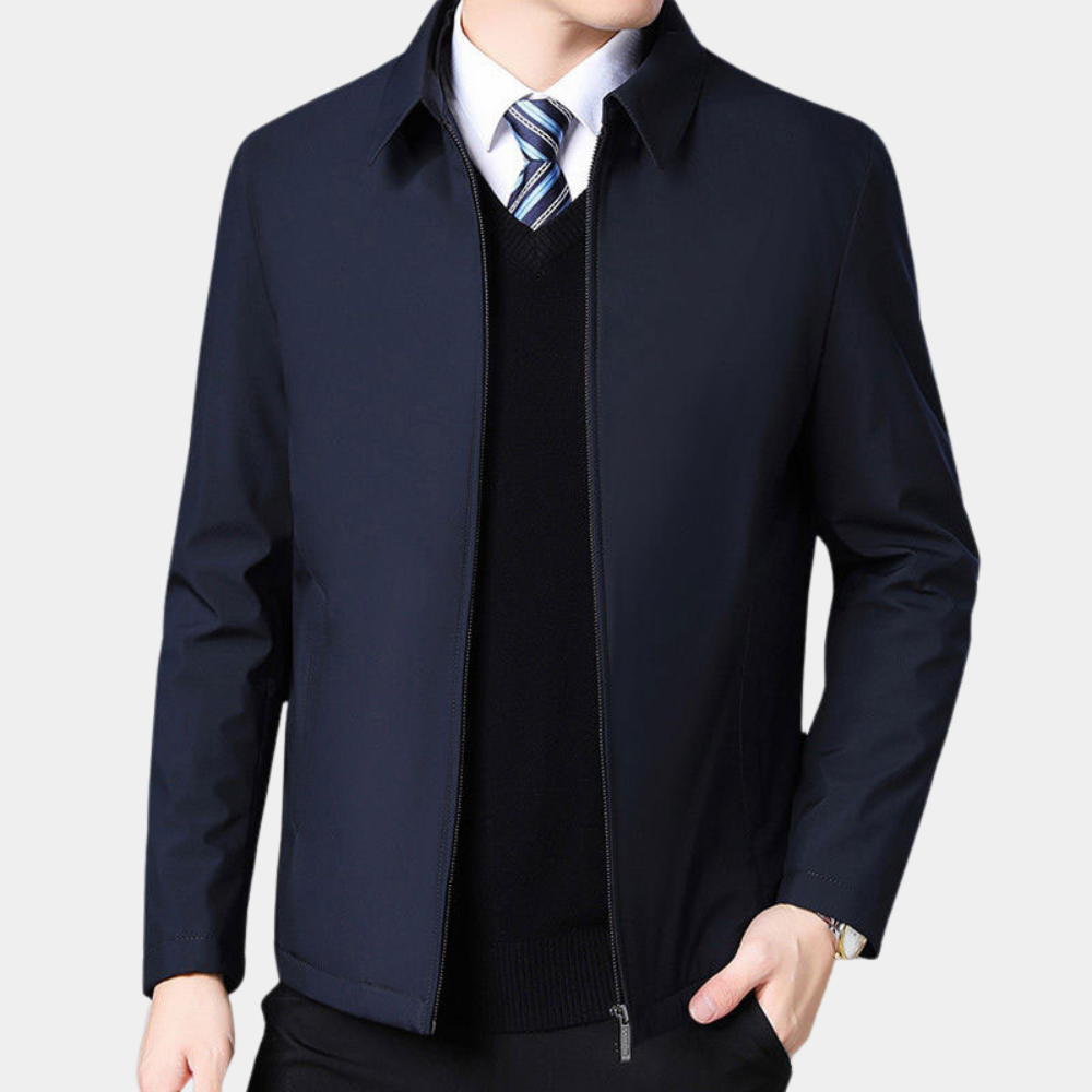 Sandro Men's Casual Jacket – Casual & Elegant Zipped Jacket with Timeless Style