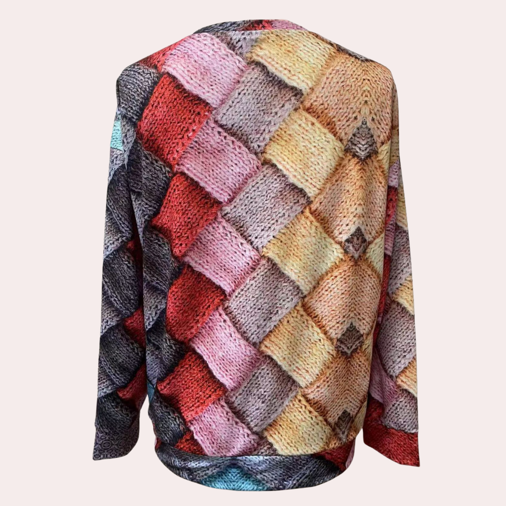 Karina Sweater Women – Colored Knit Sweater, Casual & Trendy Comfort Style