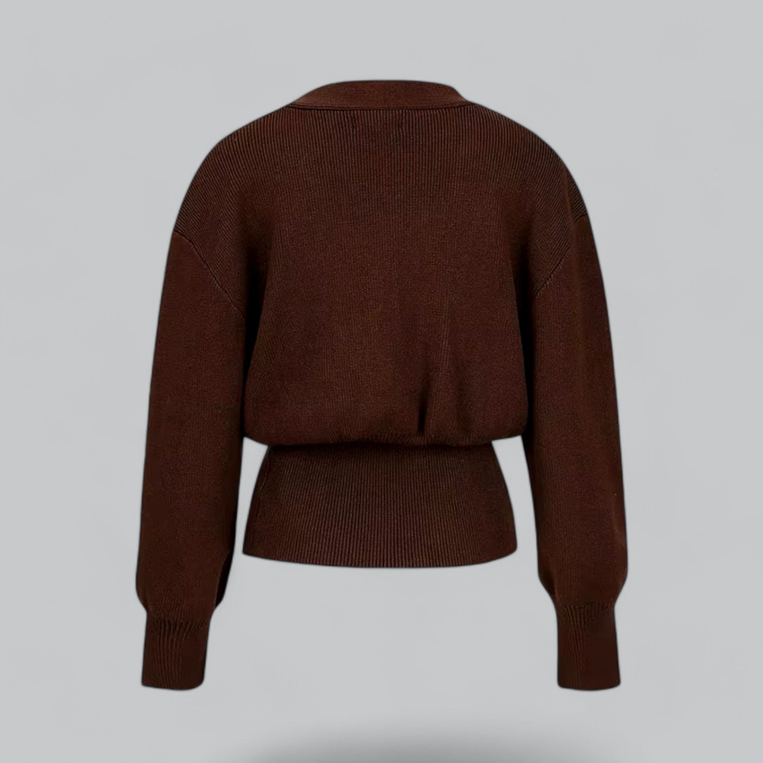 Chic V-Neck Single Breasted Women's Cardigan