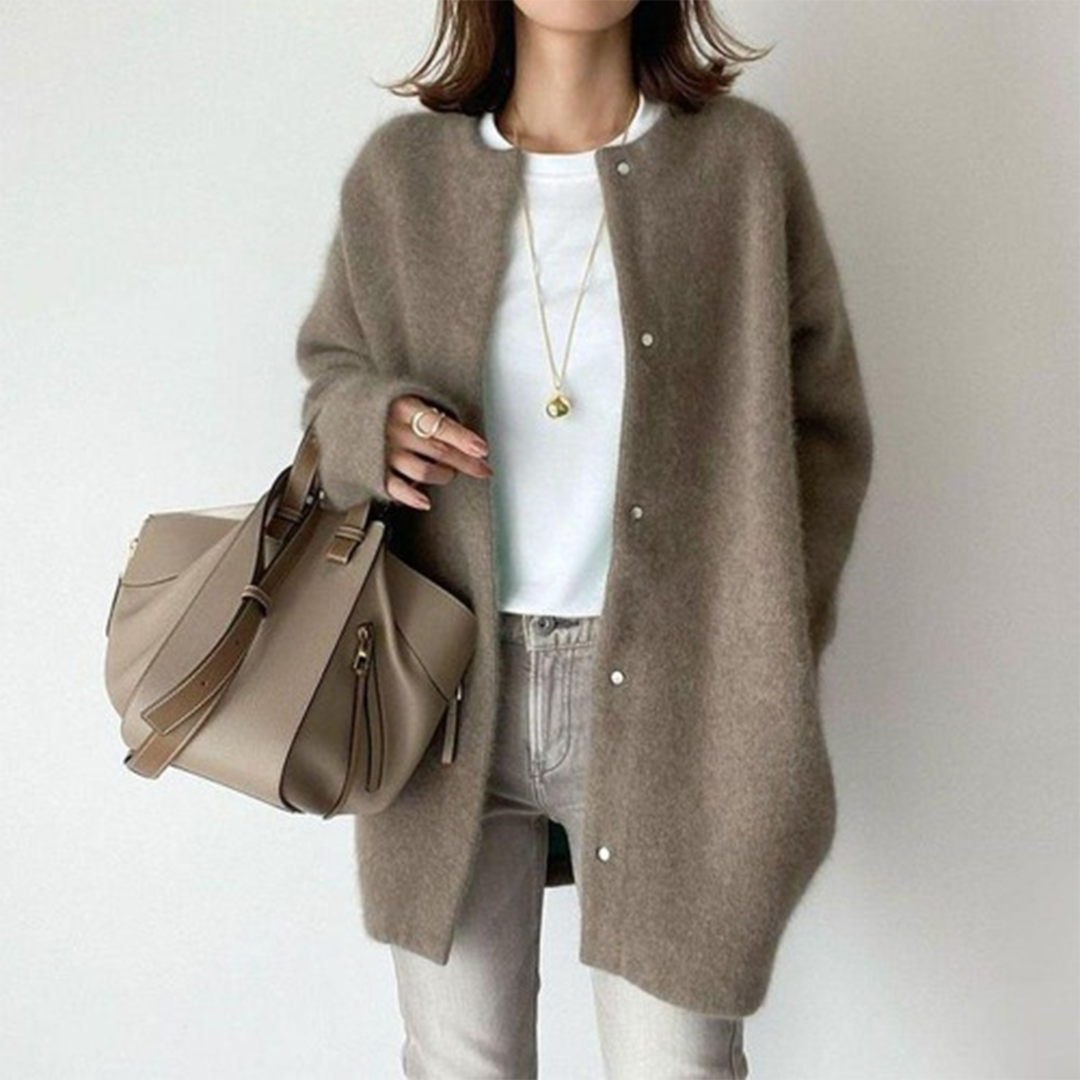 Amélie Cardigan Woman – Elegant and Light Cotton Sweater with Sophisticated Style