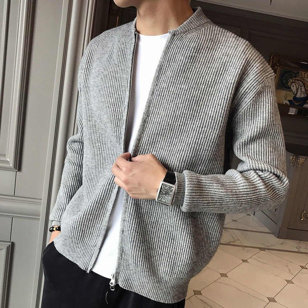 Carl Cardigan Homme – Soft & Warm Premium Knit Vest, Classic Autumn-Winter Style