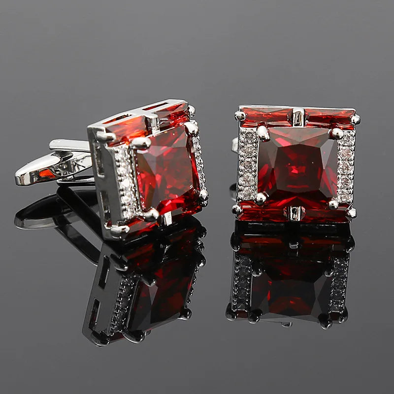 Crystal Inspired Cufflinks for Men – Luxury Gift