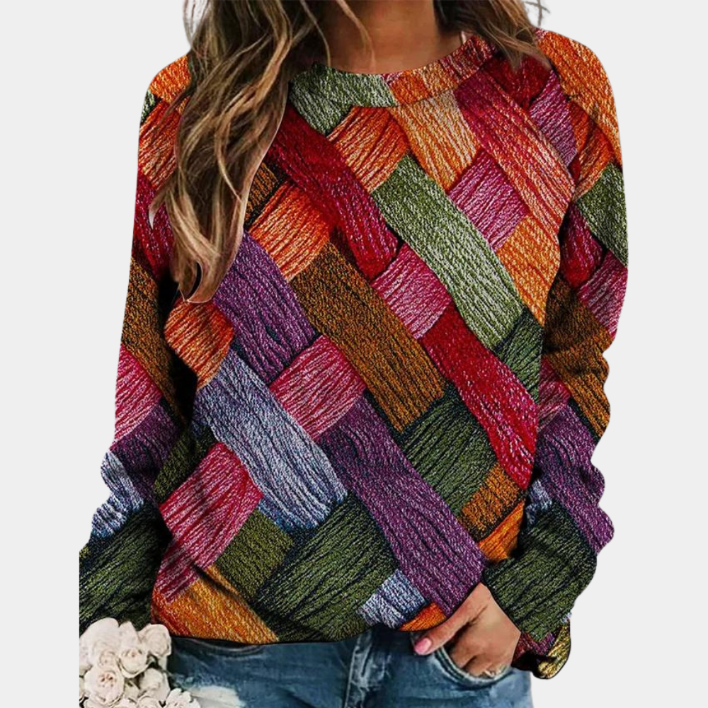 Karina Sweater Women – Colored Knit Sweater, Casual & Trendy Comfort Style