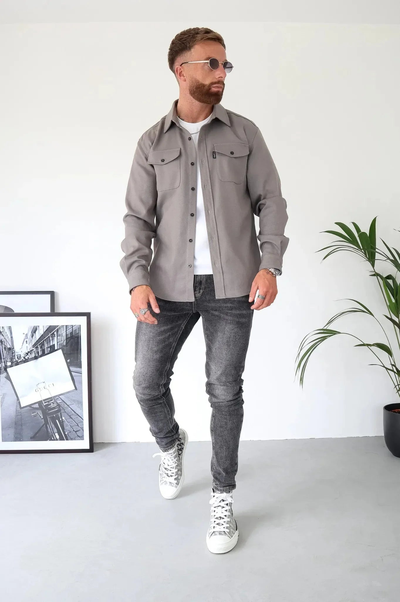 Dave Men's Shirt – Lightweight Spring Jacket with Modern Style and Elegant Cut