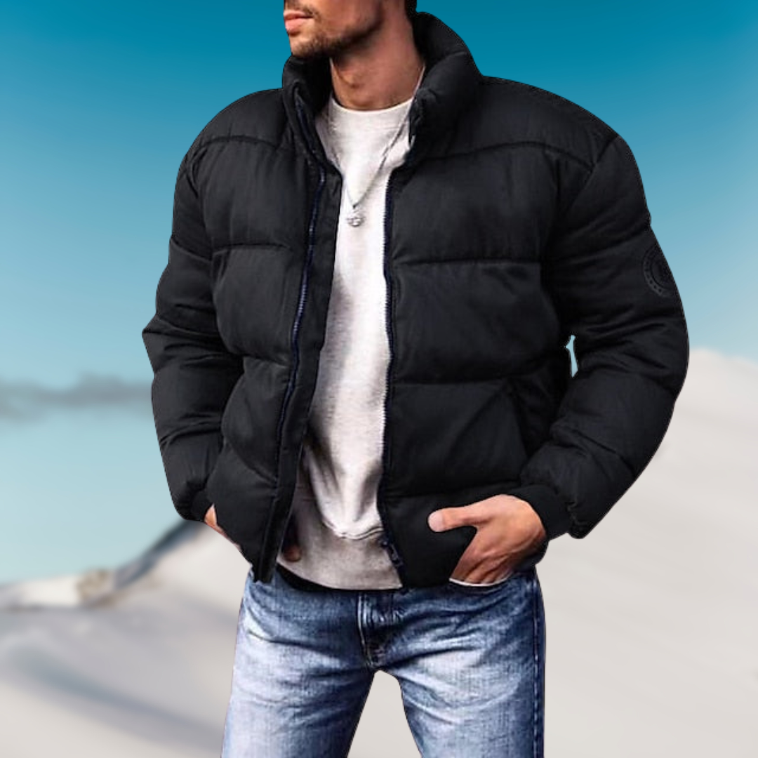 Timo Winter Down Jacket Men – Warm Quilted Coat with Modern Cut for Cold Weather