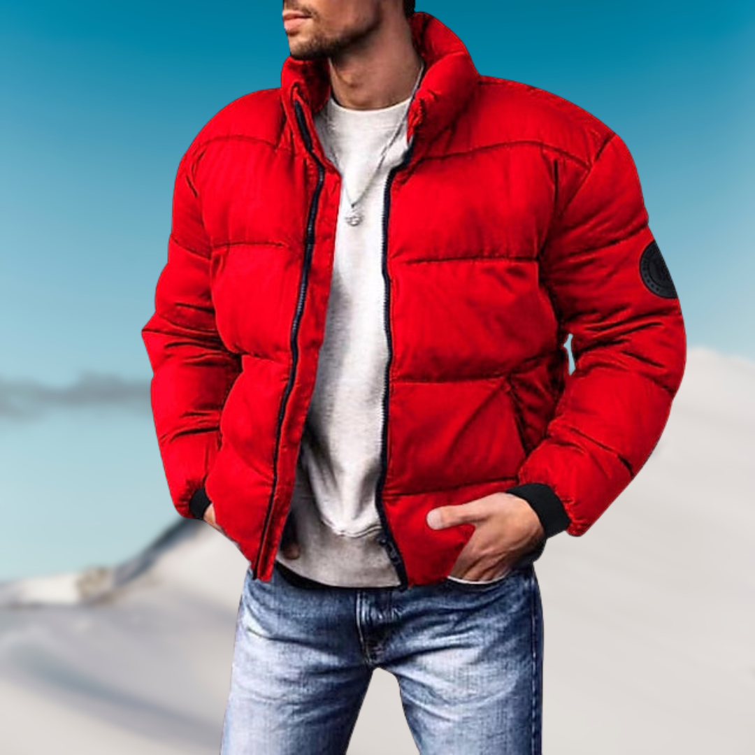 Timo Winter Down Jacket Men – Warm Quilted Coat with Modern Cut for Cold Weather