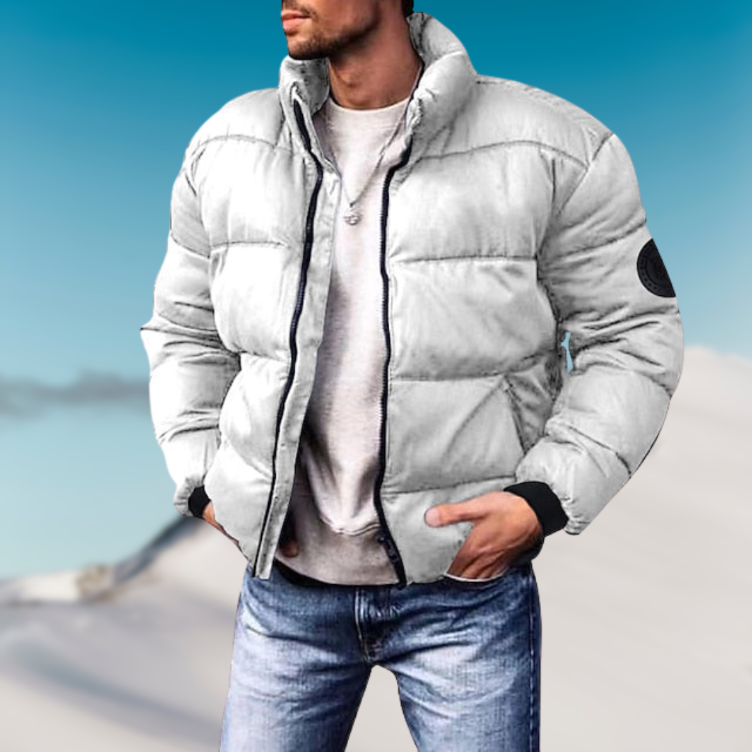 Timo Winter Down Jacket Men – Warm Quilted Coat with Modern Cut for Cold Weather